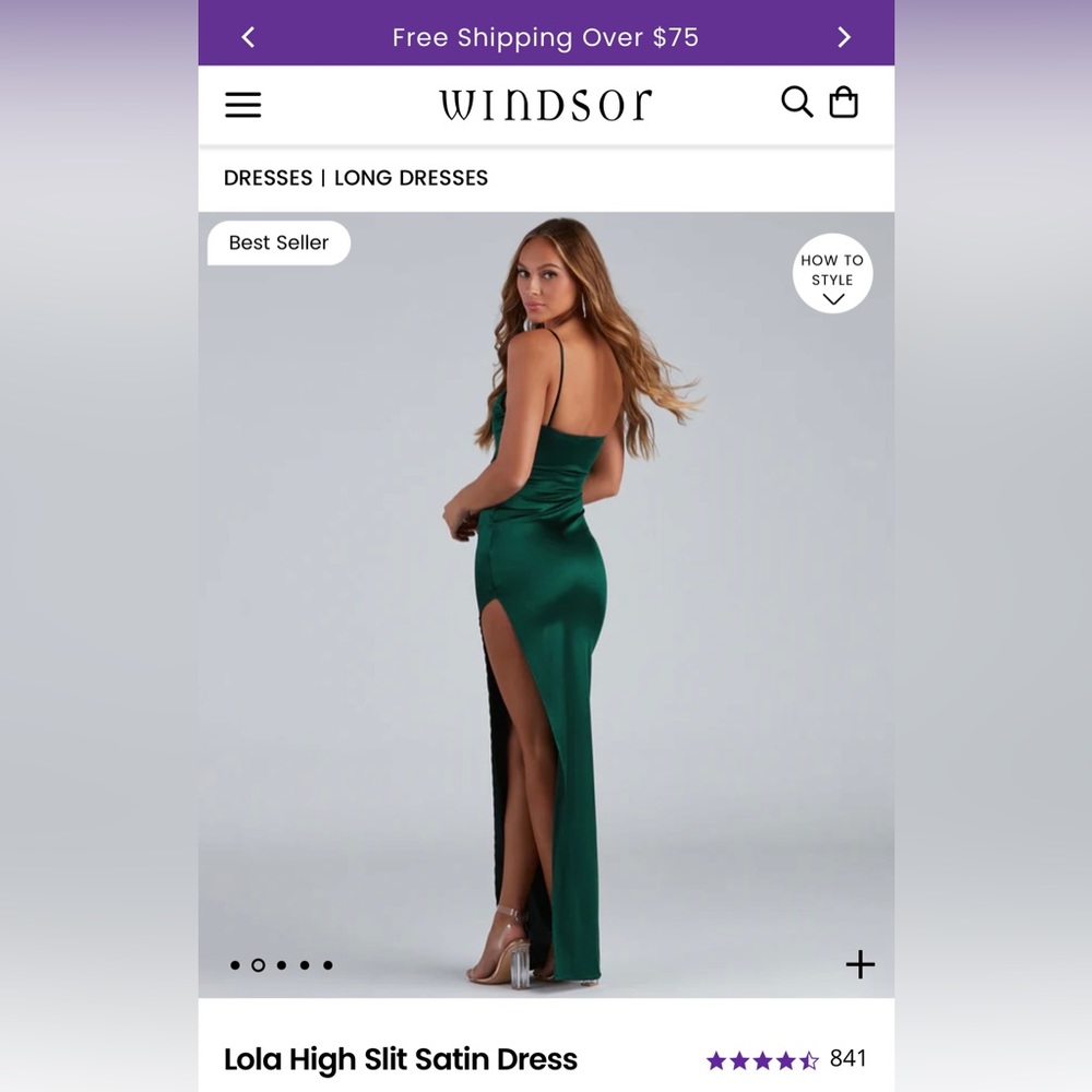 Windsor Lola High Slit Dress